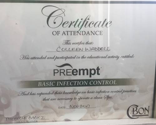 PRE empt certificate