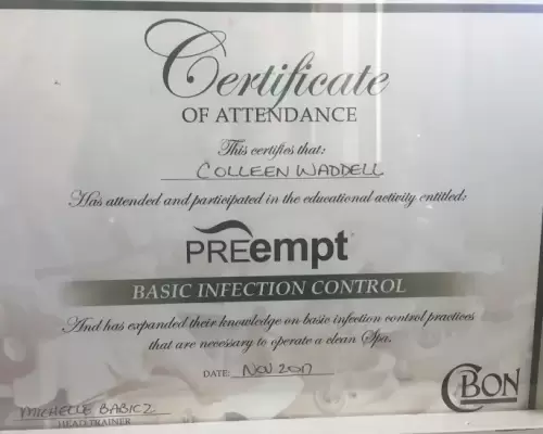 PRE empt certificate