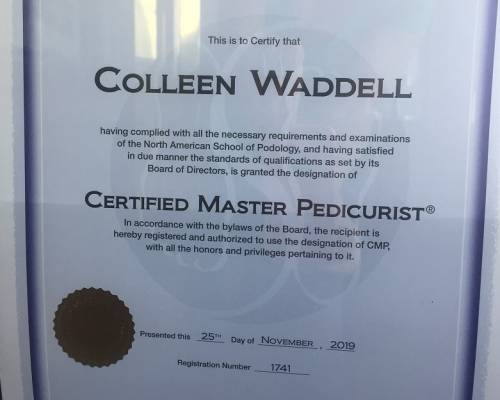 podology certificate